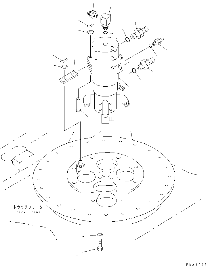 Excavators Komatsu / PC100N-6 S/N 1004-UP(pc100n-r) / SWIVEL JOINT (RELATED PARTS)(270070 : N1310-01A0)