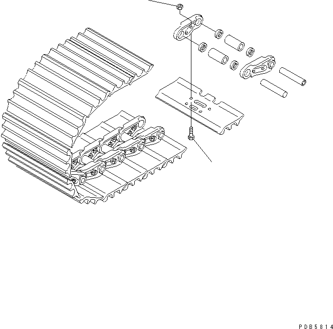 Excavators Komatsu / PC100N-6 S/N 1004-UP(pc100n-r) / SHOE BOLT AND NUT KIT(450180 : Y0320-01A0)