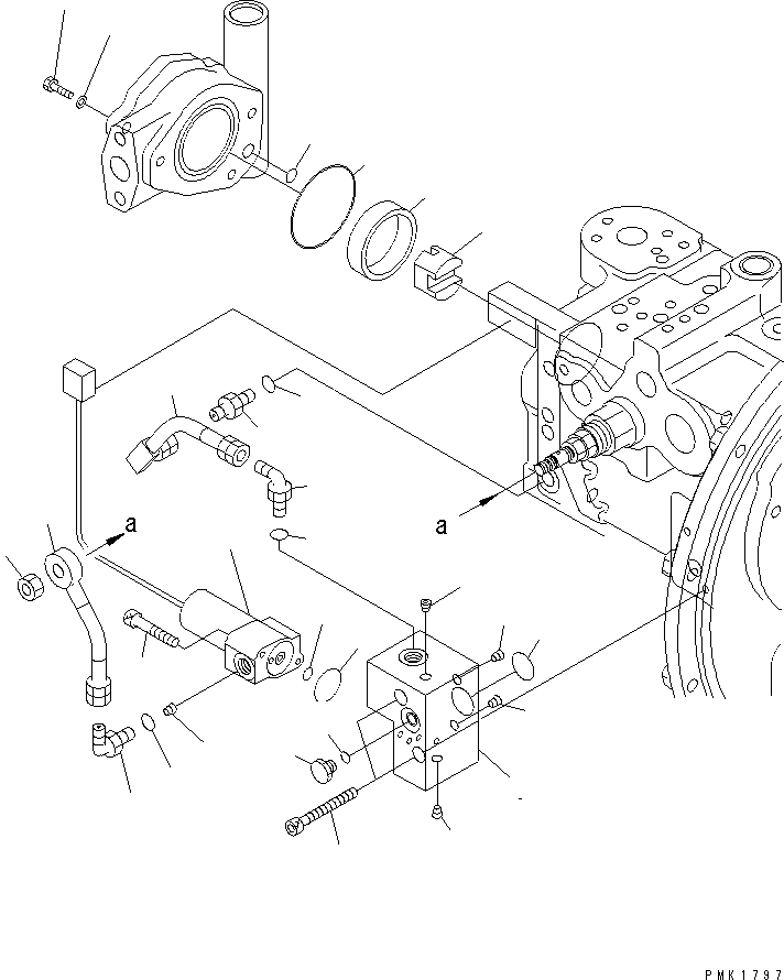 Excavators Komatsu / PC100N-6 S/N 1004-UP(pc100n-r) / MAIN PUMP (10/10)(#1191-)(450360 : Y1600-10A0A)