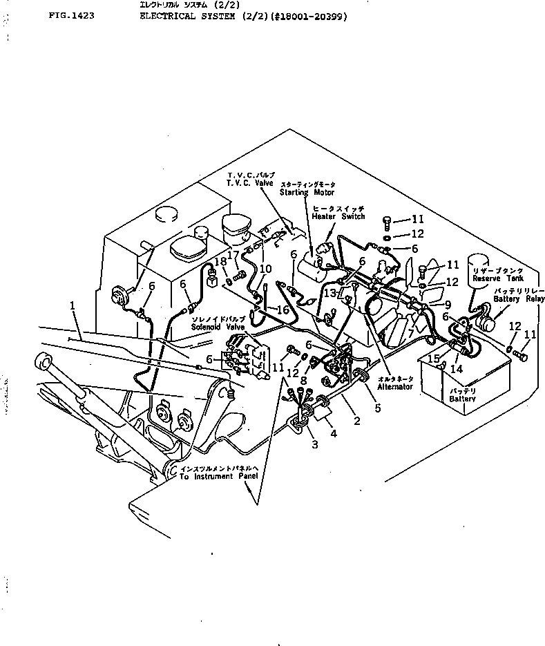 Excavators Komatsu / PC100S-3 S/N 18001-UP(pc100s-r) / ELECTRICAL SYSTEM (2/2)(#18001-20399)(030310 : 1423)