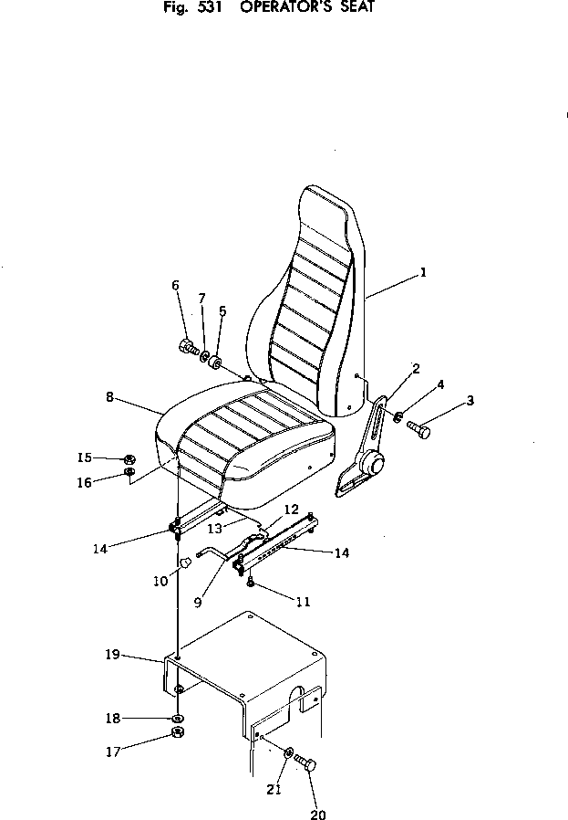 Excavators Komatsu / PC100U-2 S/N 10001-UP(pc100u-c) / OPERATOR
