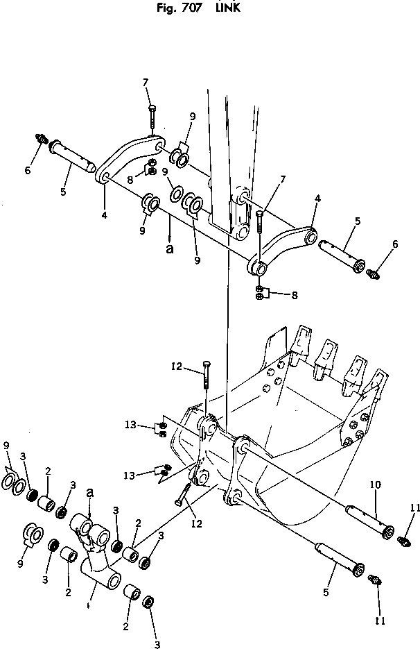 Excavators Komatsu / PC100U-2 S/N 10001-UP(pc100u-c) / LINK(210050 : 707)