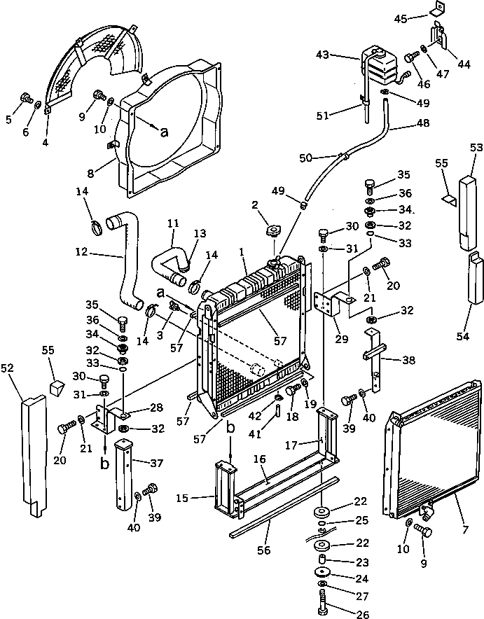 Excavators Komatsu / PC100U-3 S/N 12001-UP(pc100u0r) / RADIATOR AND OIL COOLER(#12020-)(030060 : 1201A)