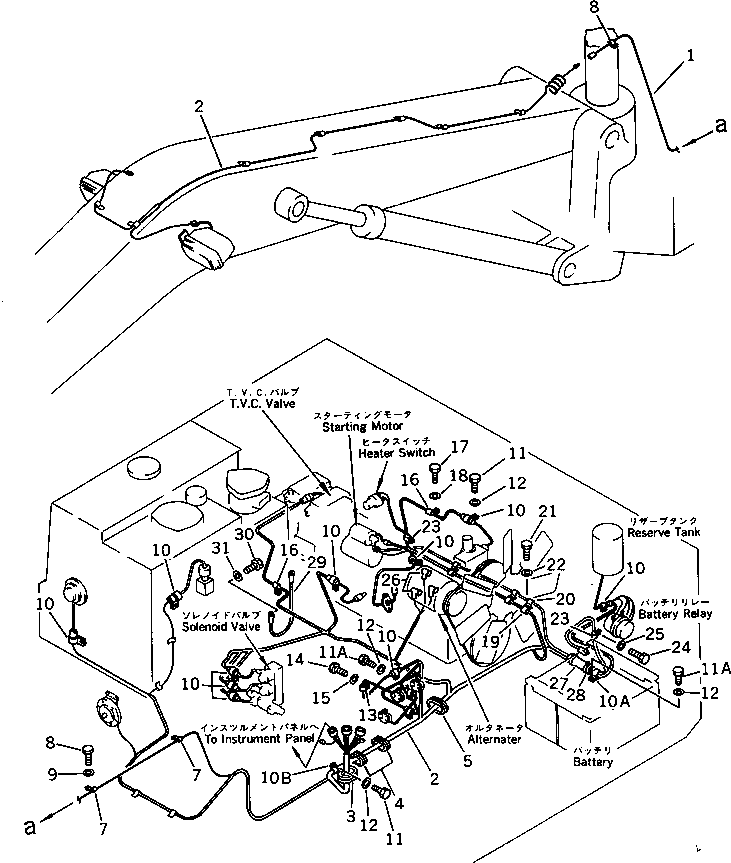 Excavators Komatsu / PC100U-3 S/N 12001-UP(pc100u0r) / ELECTRICAL SYSTEM (WIRING)(#12020-)(030220 : 1521A)
