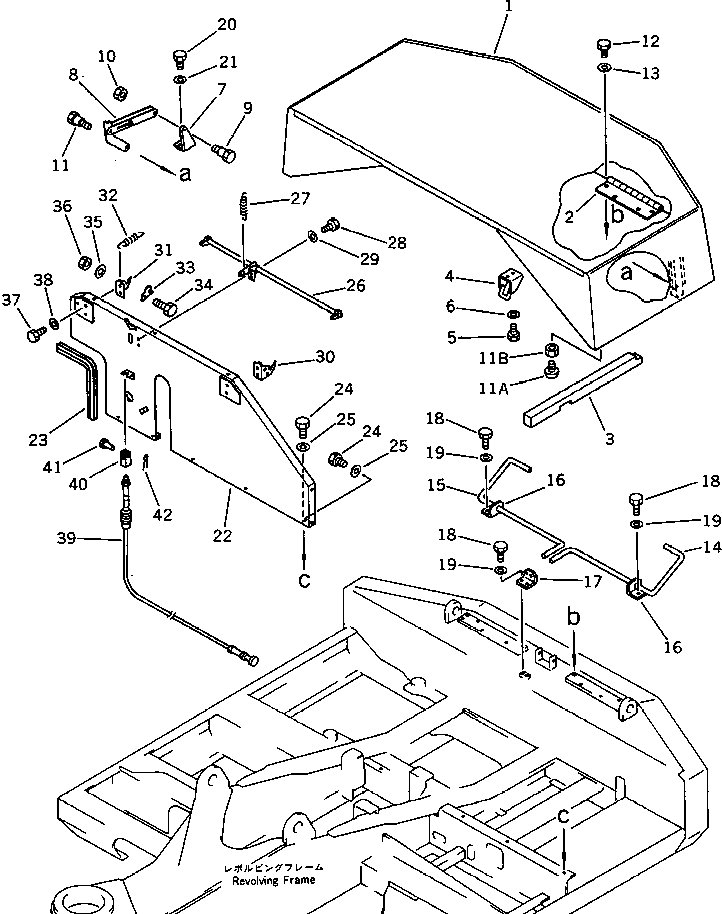 Excavators Komatsu / PC100U-3 S/N 12001-UP(pc100u0r) / MACHINERY COMPARTMENT (1/3)(#12001-12006)(150010 : 5001)