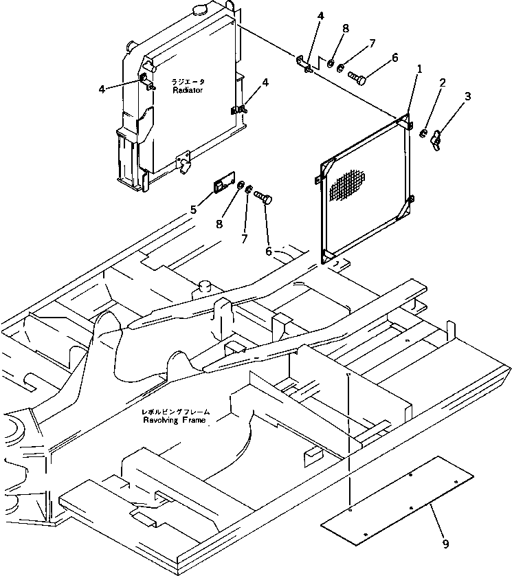 Excavators Komatsu / PC100U-3 S/N 12001-UP(pc100u0r) / RADIATOR GRILLE(150080 : 5051)