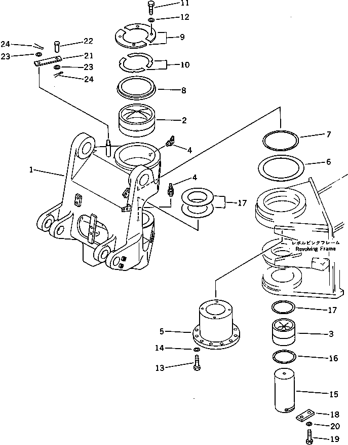 Excavators Komatsu / PC100U-3 S/N 12001-UP(pc100u0r) / BOOM SWING BRACKET(210020 : 7051)