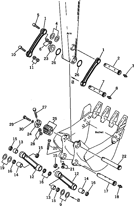 Excavators Komatsu / PC100U-3 S/N 12001-UP(pc100u0r) / LINK (FOR JAPAN)(#12004-12031)(210070 : 7201A)