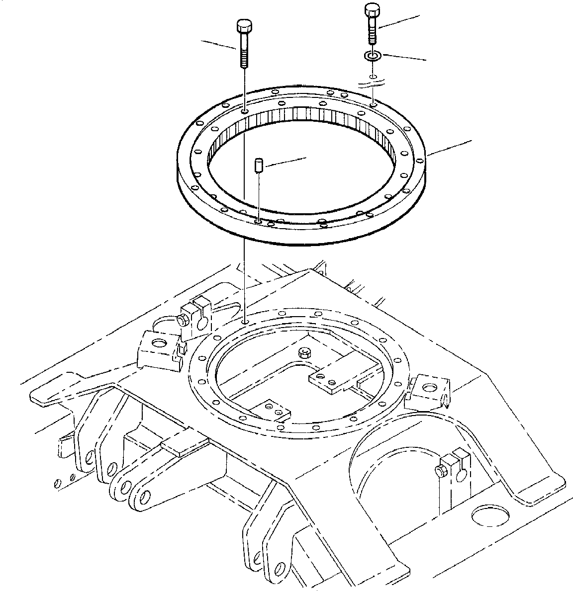 Excavators Komatsu / PC10-7 S/N F25001-Up(pc10_7) / SWING CIRCLE(C-0010 : 2501)
