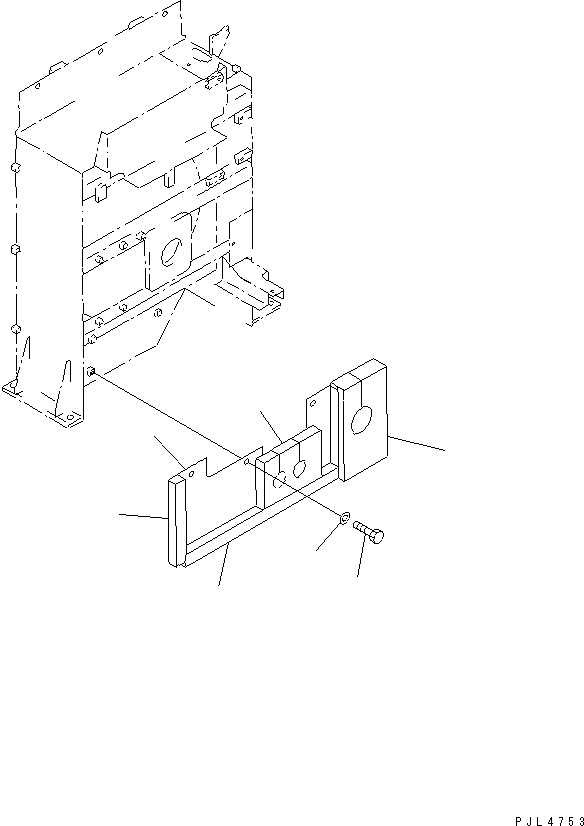 Komatsu parts book diagram for PC1100LC-6 S/N 10001-UP: COOLING (WIND-BRAKER) (FOR AFTER COOLER)(#10158-)