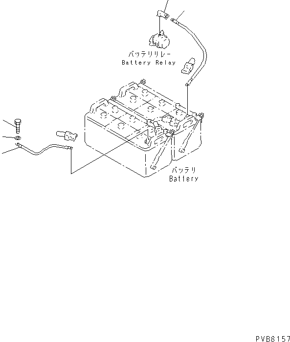 Komatsu parts book diagram for PC1100LC-6 S/N 10001-UP: WIRING (WIRING ? BATTERY CASE) (FOR C200 BATTERY)(#10078-)
