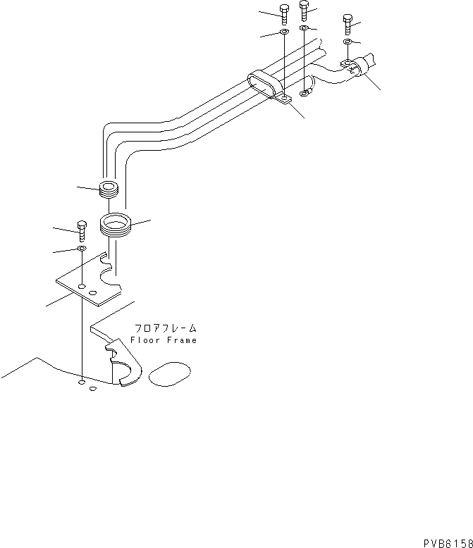 Komatsu parts book diagram for PC1100LC-6 S/N 10001-UP: WIRING (CLAMP) (CAB)