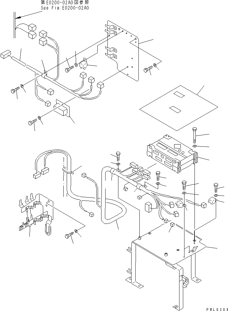 Komatsu parts book diagram for PC1100LC-6 S/N 10001-UP: CONTROLLER(#10058-10210)