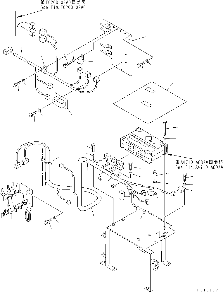Komatsu parts book diagram for PC1100LC-6 S/N 10001-UP: CONTROLLER(#10211-)