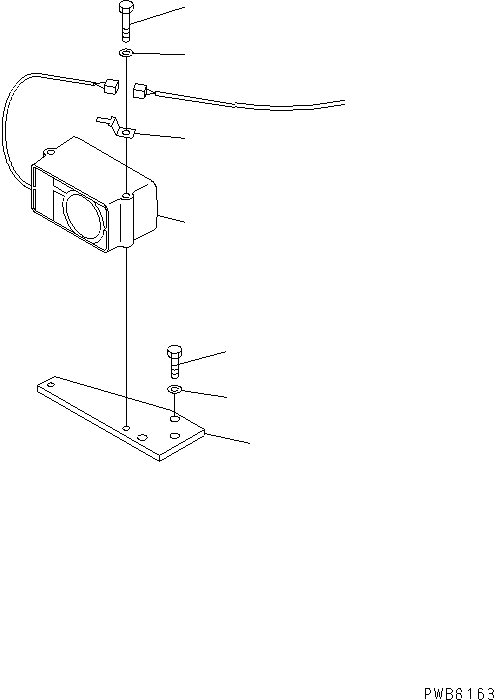 Komatsu parts book diagram for PC1100LC-6 S/N 10001-UP: TRAVEL ALARM
