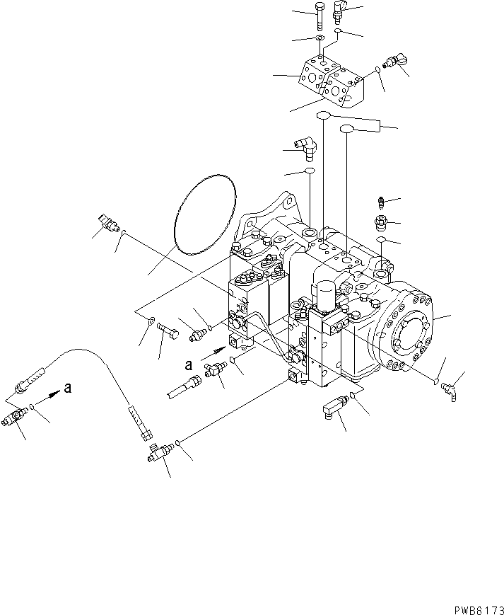 Komatsu parts book diagram for PC1100LC-6 S/N 10001-UP: NO.1 MAIN PUMP (JOINT PARTS)