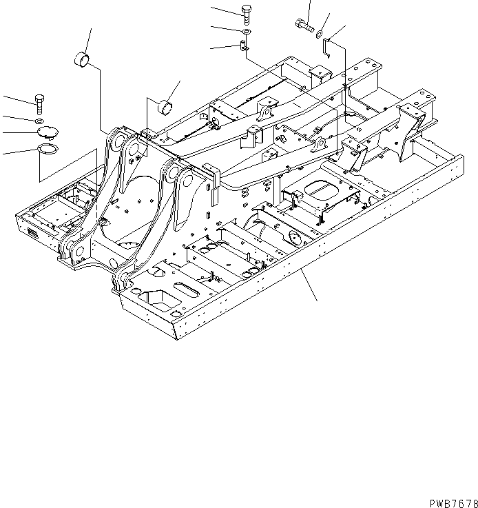 Komatsu parts book diagram for PC1100LC-6 S/N 10001-UP: REVOLVING FRAME (COLD WEATHER A SPEC.)(#10101-)