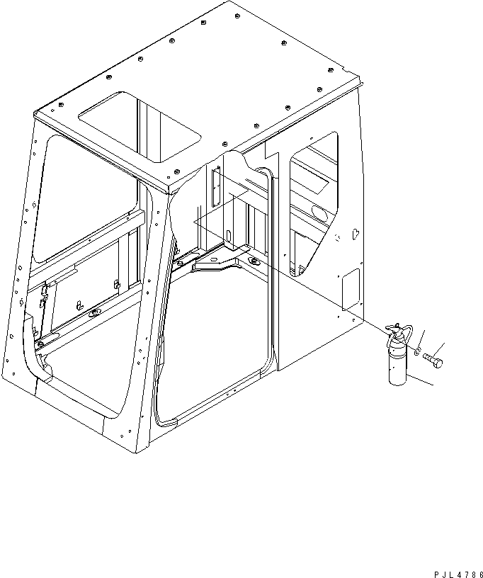 Komatsu parts book diagram for PC1100LC-6 S/N 10001-UP: EXTINGUISHER (ENGLISH)