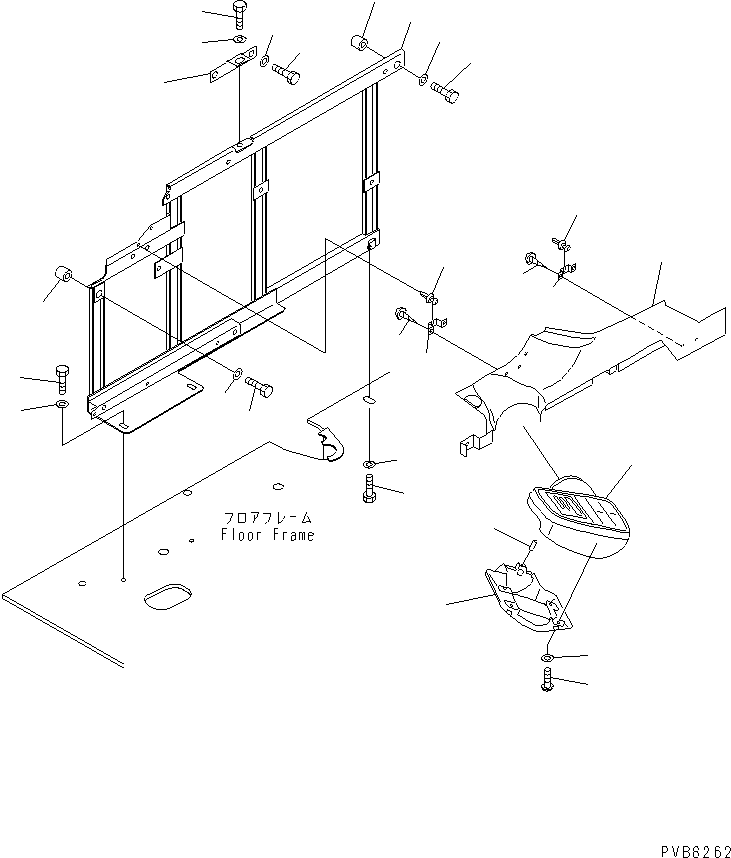 Komatsu parts book diagram for PC1100LC-6 S/N 10001-UP: PANEL AND BASE (COVER AND MONITOR SYSTEM)(#10001-10157)