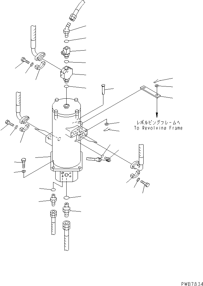 Komatsu parts book diagram for PC1100LC-6 S/N 10001-UP: SWIVEL JOINT(#10001-10156)
