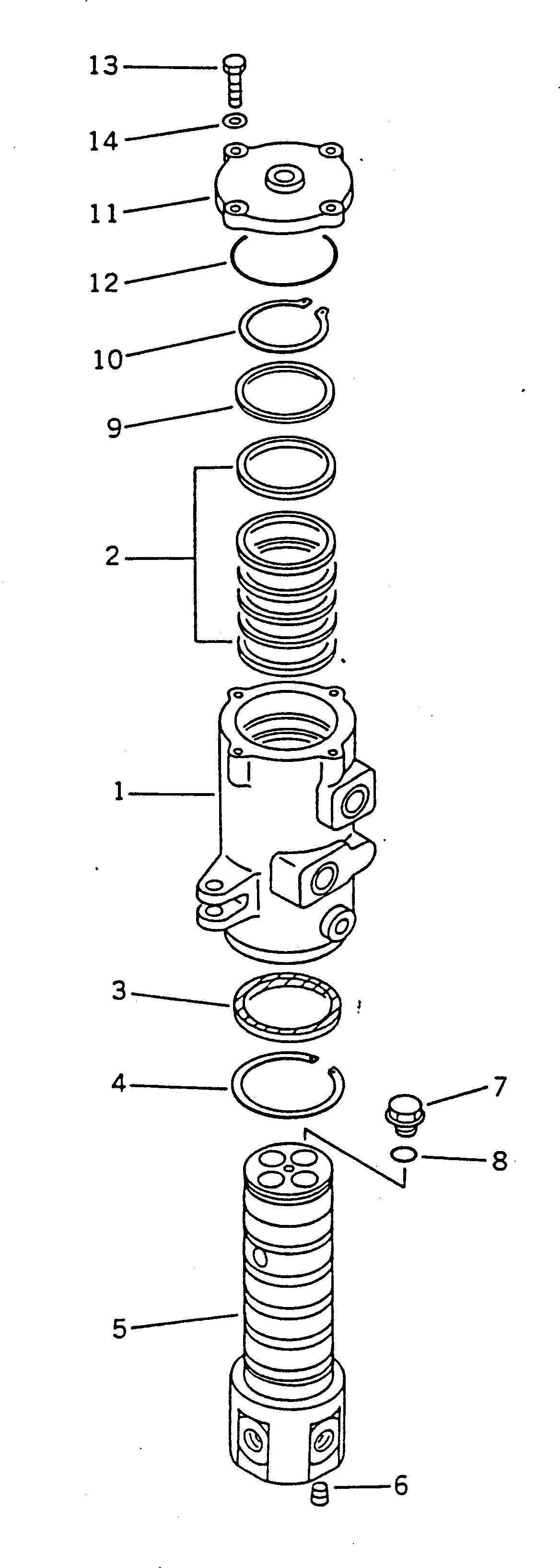 Excavators Komatsu / PC120-5C S/N 36601-UP (Custom Spec.)(pc120-0c) / SWIVEL JOINT(180270 : 6401)