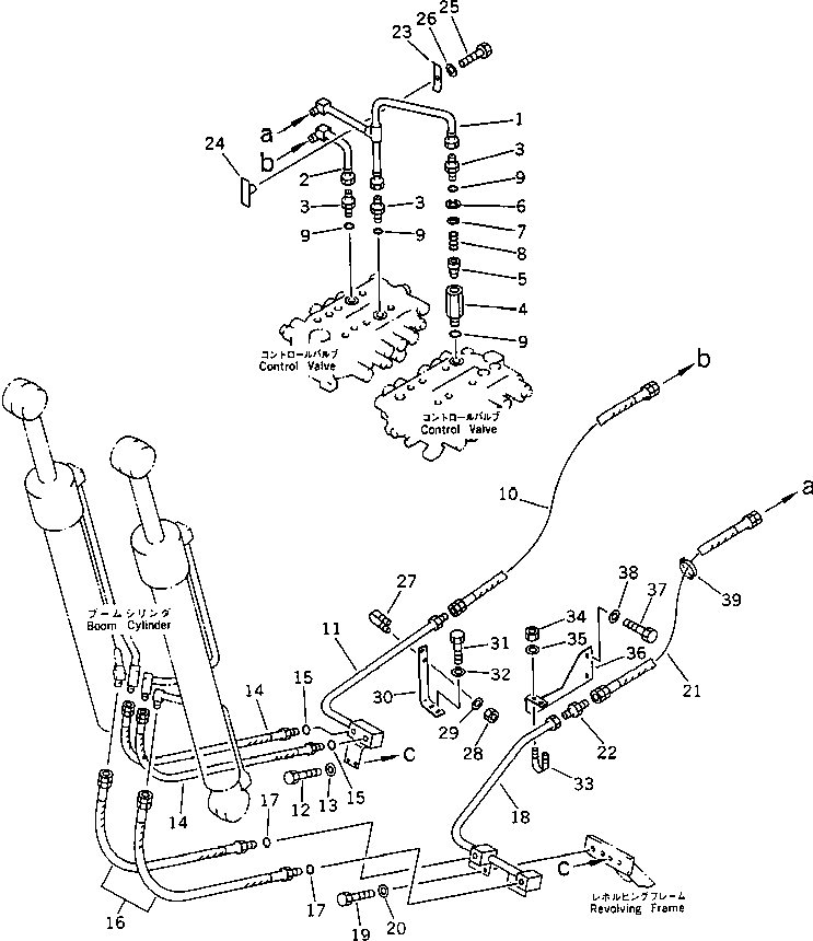 Excavators Komatsu / PC120-5C S/N 36601-UP (Custom Spec.)(pc120-0c) / HYDRAULIC PIPING(BOOM CYLINDER LINE)(180420 : 6701)