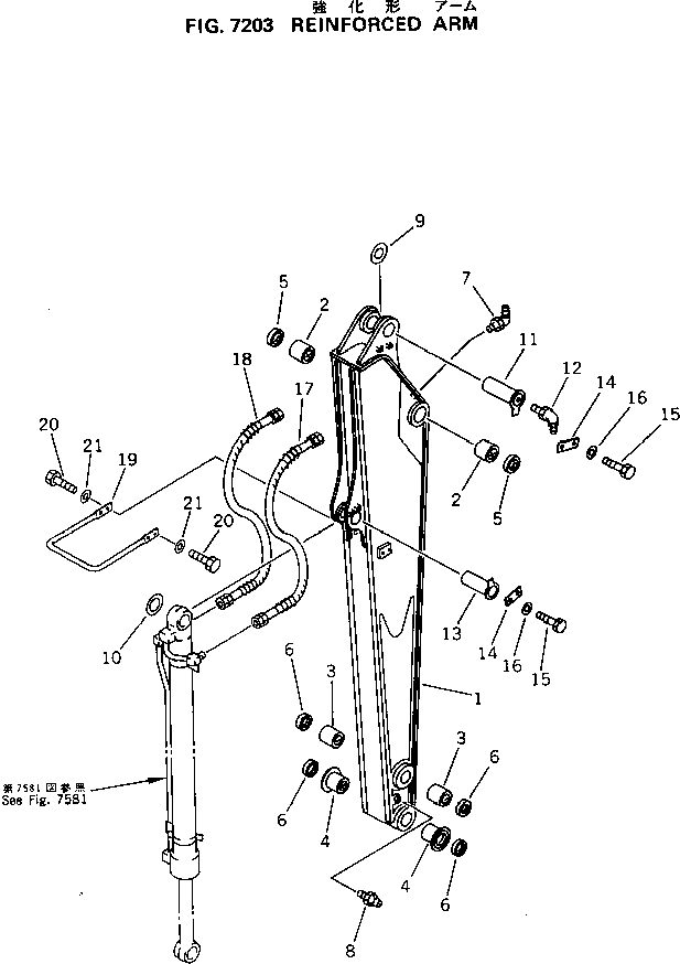 Excavators Komatsu / PC120-5C S/N 36601-UP (Custom Spec.)(pc120-0c) / REINFORCED ARM(210070 : 7203)