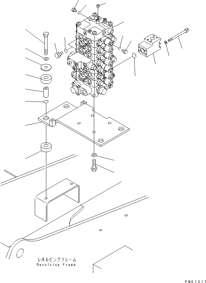 Excavators Komatsu / PC120-6Z S/N 45001-UP(pc120-8c) / MAIN VALVE (VALVE ? BRACKET ? MOUNT AND PLUG)(#57000-)(150070 : H0120-01A2B)