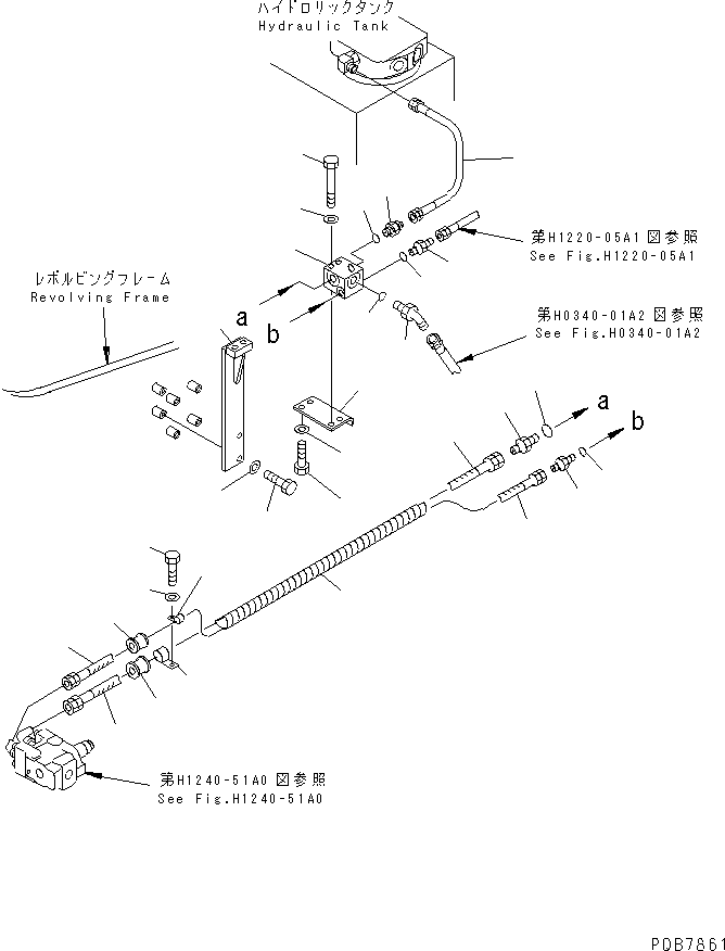 Excavators Komatsu / PC120-6Z S/N 45001-UP(pc120-8c) / ARM LOCK VALVE LINE(#45001-56999)(150730 : H1240-02A2)