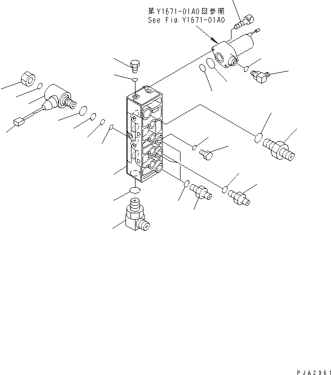 Excavators Komatsu / PC120-6Z S/N 45001-UP(pc120-8c) / SOLENOID VALVE LINE (SOLENOID VALVE)(#47703-49820)(151050 : H1831-01A1)