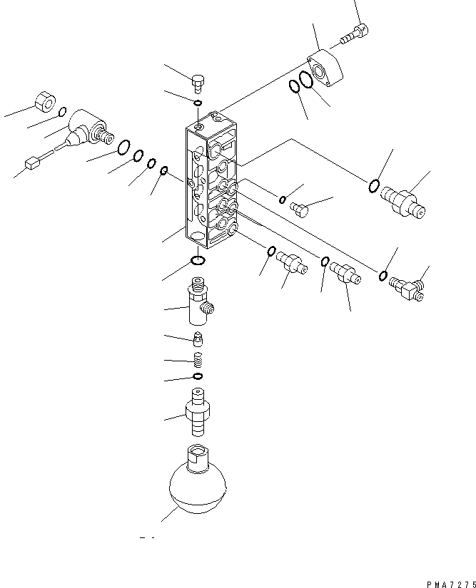 Excavators Komatsu / PC120-6Z S/N 45001-UP(pc120-8c) / SOLENOID VALVE LINE (SOLENOID VALVE) (ATTACHMENT)(#49821-52400)(151100 : H1831-01A3A)