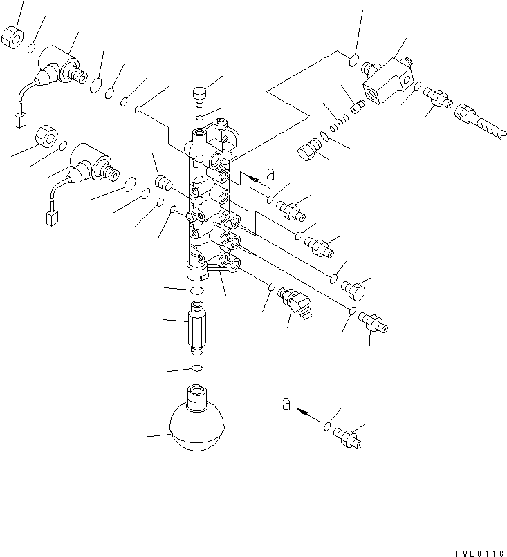 Excavators Komatsu / PC120-6Z S/N 45001-UP(pc120-8c) / SOLENOID VALVE LINE (SOLENOID VALVE) (ATTACHMENT)(#60968-66114)(151170 : H1831-01B3B)
