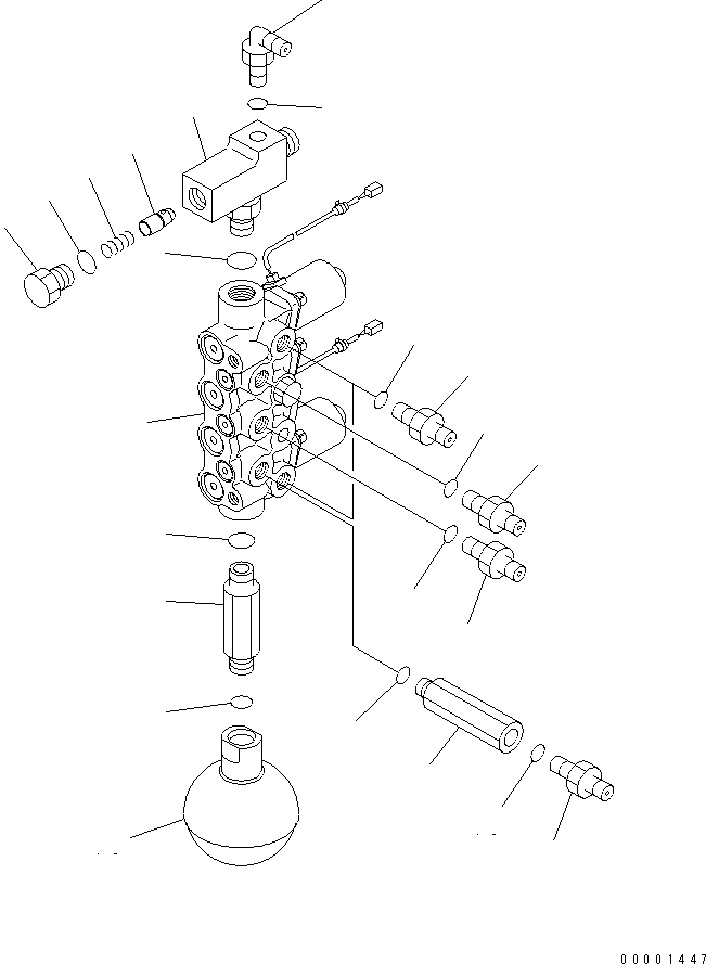 Excavators Komatsu / PC120-6Z S/N 45001-UP(pc120-8c) / SOLENOID VALVE LINE (SOLENOID VALVE) (ATTACHMENT) (1-SPEED TRAVEL)(#66115-)(151180 : H1831-01B3C)