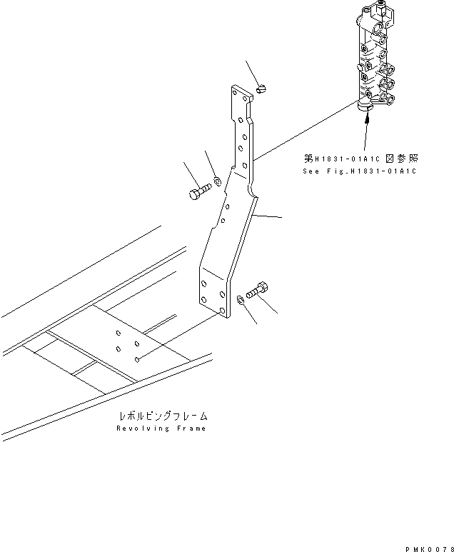 Excavators Komatsu / PC120-6Z S/N 45001-UP(pc120-8c) / SOLENOID VALVE LINE (SOLENOID VALVE BRACKET)(#53011-56999)(151220 : H1831-02A1B)