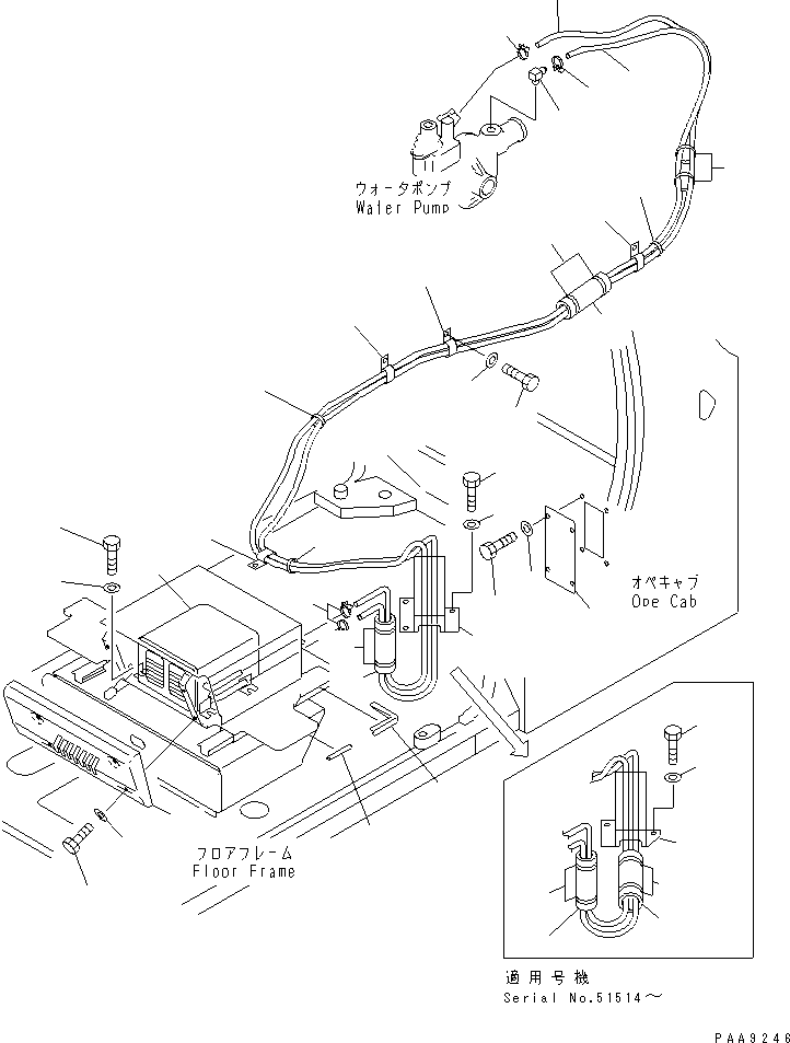 Excavators Komatsu / PC120-6Z S/N 45001-UP(pc120-8c) / CAR HEATER (3300)(#53011-56999)(210600 : K0700-01A9A)
