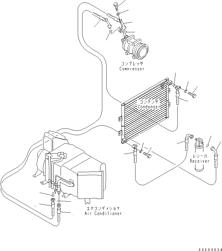 Excavators Komatsu / PC120-6Z S/N 45001-UP(pc120-8c) / AIR CONDITIONER (FREON PIPING)(#66115-)(210720 : K0700-02A7C)
