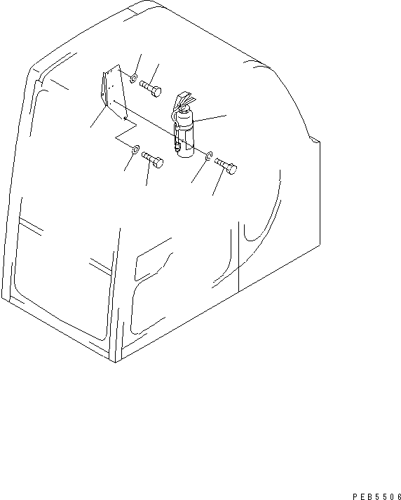 Excavators Komatsu / PC120-6Z S/N 45001-UP(pc120-8c) / FIRE EXTINGUISHER (CHINESE)(#63320-)(210860 : K0830-01A7)