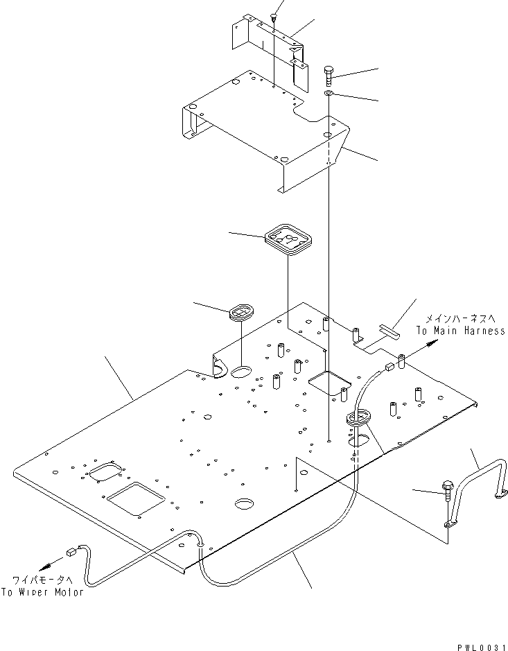 Excavators Komatsu / PC120-6Z S/N 45001-UP(pc120-8c) / FLOOR FRAME (FLOOR FRAME)(#57000-60967)(210930 : K1110-01B0D)