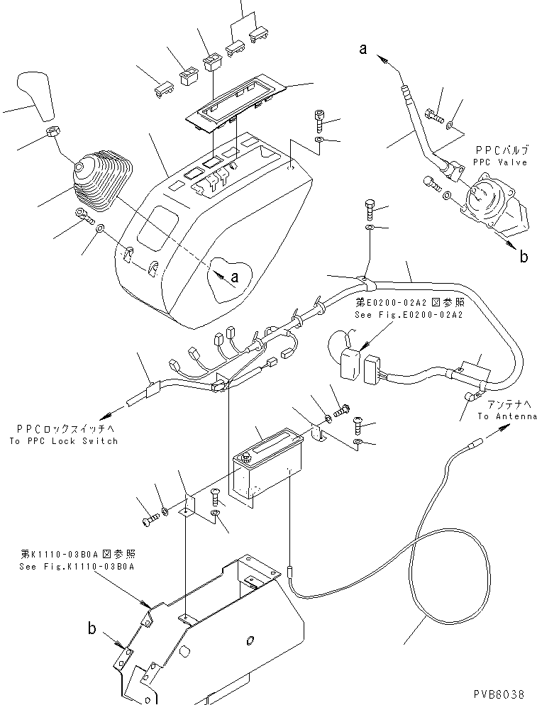 Excavators Komatsu / PC120-6Z S/N 45001-UP(pc120-8c) / FLOOR FRAME (LEFT STAND) (LEVER ? COVER AND HARNESS)(#57000-)(211080 : K1110-04C7)