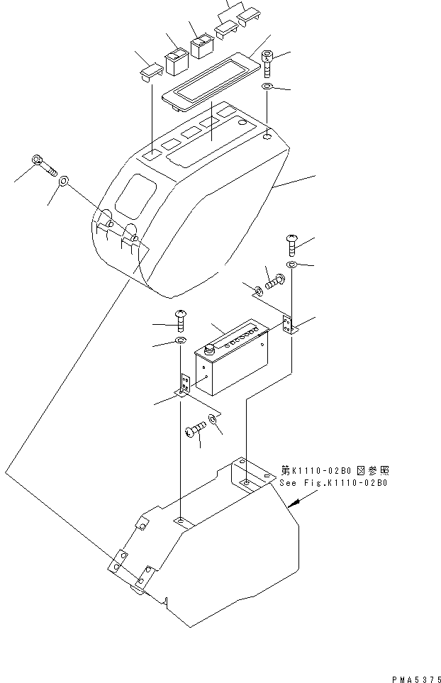 Excavators Komatsu / PC120-6Z S/N 45001-UP(pc120-8c) / FLOOR FRAME (LEFT STAND) (COVER L.H.)(#47703-56999)(211090 : K1110-05B0)