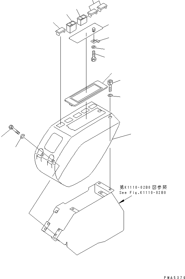 Excavators Komatsu / PC120-6Z S/N 45001-UP(pc120-8c) / FLOOR FRAME (LEFT STAND) (COVER L.H.) (WITHOUT RADIO)(#47703-56999)(211100 : K1110-05B1)