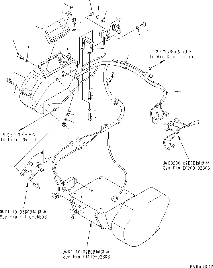 Excavators Komatsu / PC120-6Z S/N 45001-UP(pc120-8c) / FLOOR FRAME (RIGHT STAND) (PANEL AND HARNESS)(#60968-)(211200 : K1110-07B0D)