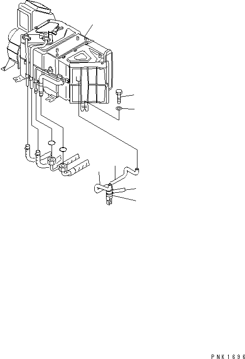 Excavators Komatsu / PC120-6Z S/N 45001-UP(pc120-8c) / FLOOR FRAME (AIR CONDITIONER UNIT)(#57000-)(211500 : K1110-17B0)