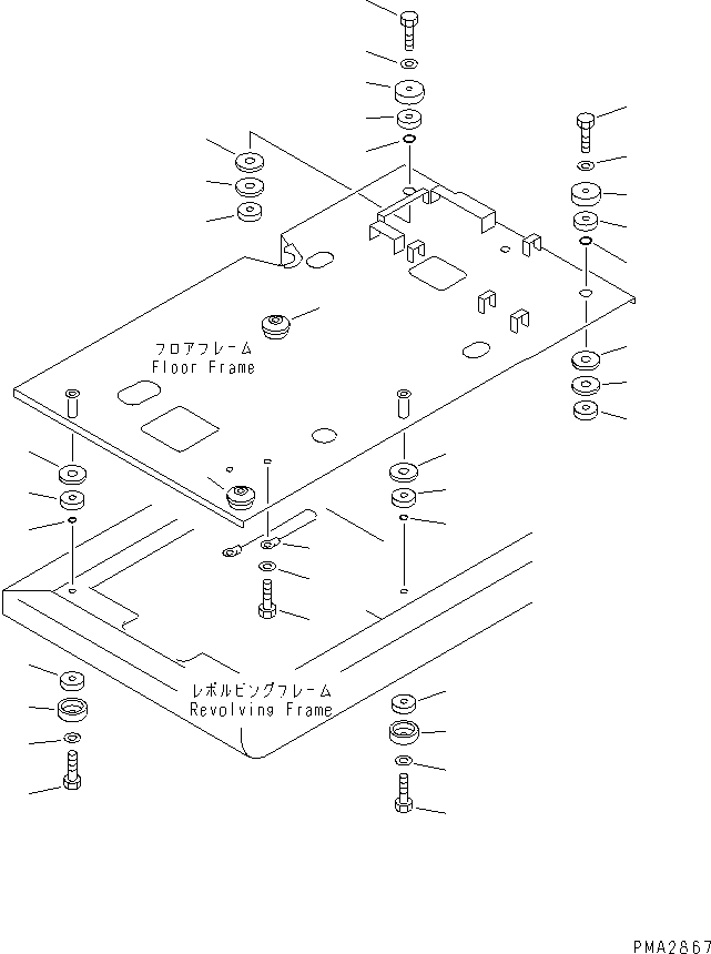 Excavators Komatsu / PC120-6Z S/N 45001-UP(pc120-8c) / FLOOR MOUNT(#45001-49820)(211610 : K1120-01A0)