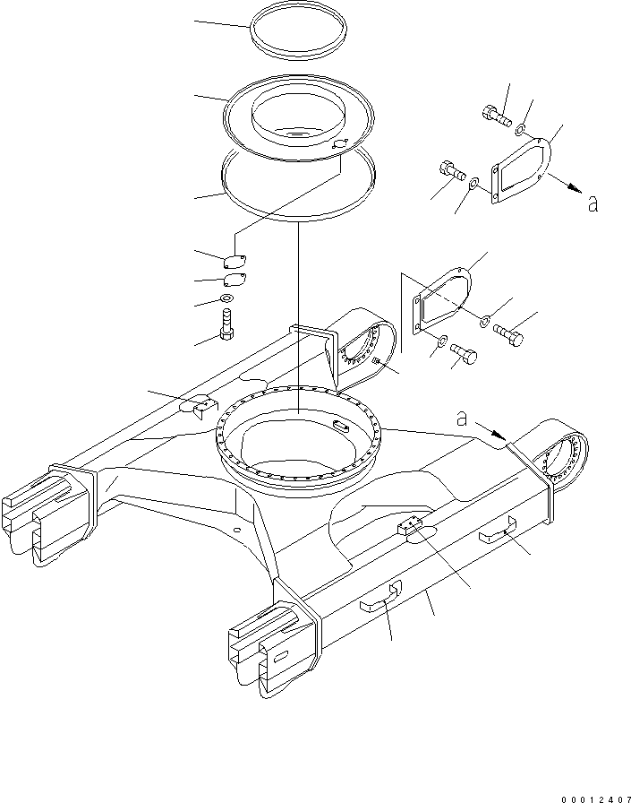 Excavators Komatsu / PC120-6Z S/N 45001-UP(pc120-8c) / TRACK FRAME(#52401-56999)(330200 : R1100-01A0B)