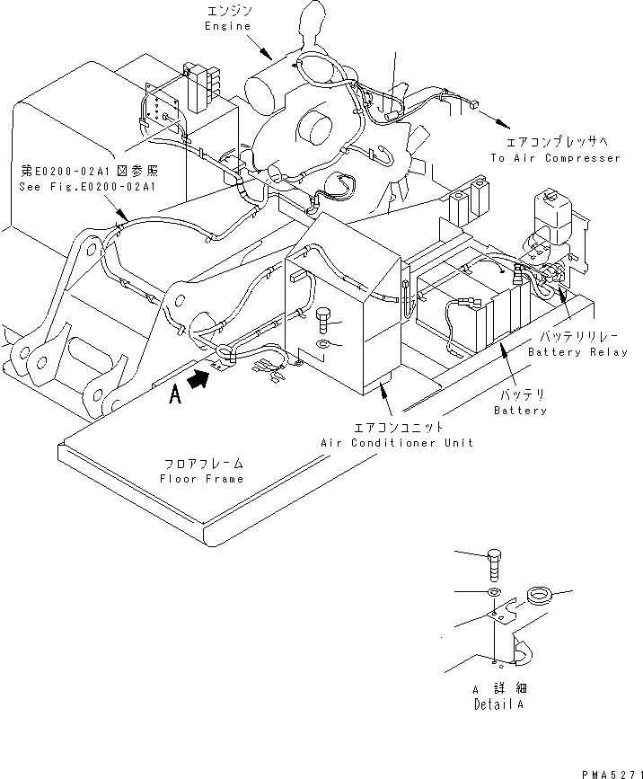 Excavators Komatsu / PC120-6Z-A1 S/N 45001-UP(pc120-8r) / WIRING (CLAMP AND SENSOR)(#47703-53010)(120160 : E0200-04A1)