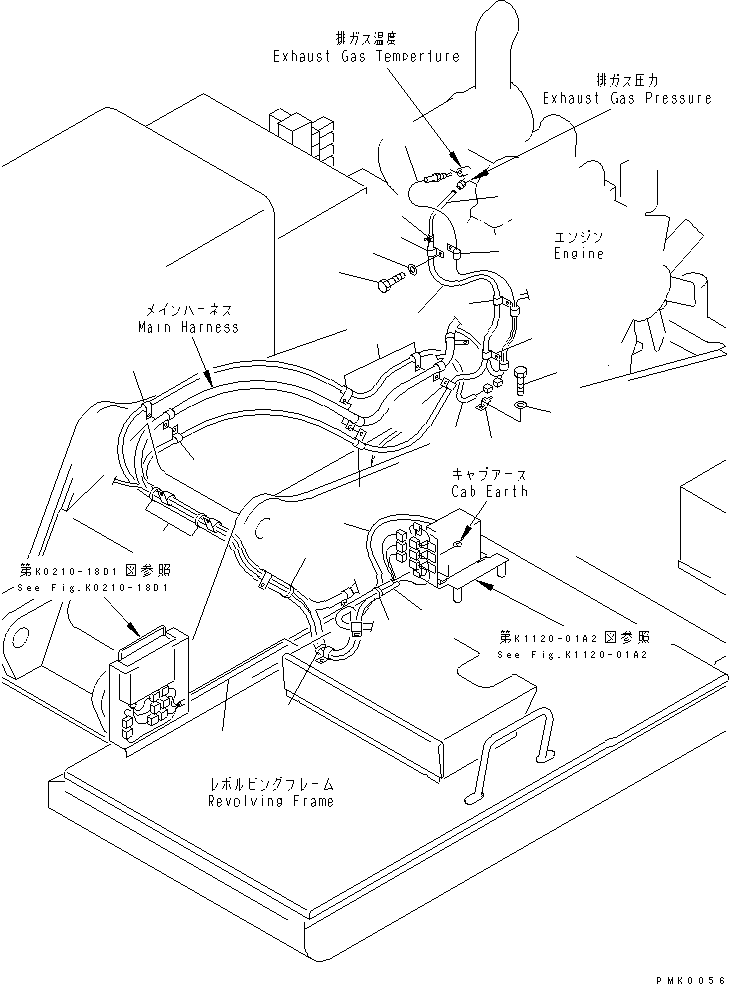 Excavators Komatsu / PC120-6Z-A1 S/N 45001-UP(pc120-8r) / WIRING (CERAMIC MUFFLER HARNESS)(#51539-)(120190 : E0200-05B0)