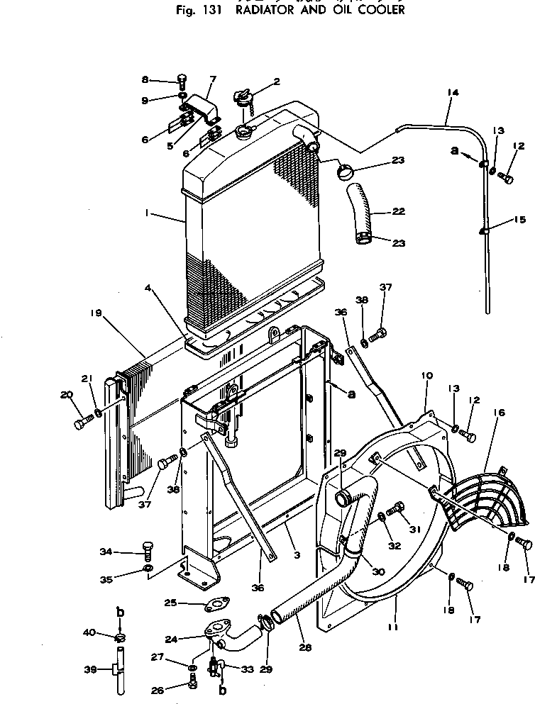 Excavators Komatsu / PC120-1 S/N 10001-UP(pc120-9c) / RADIATOR AND OIL COOLER(030070 : 131)