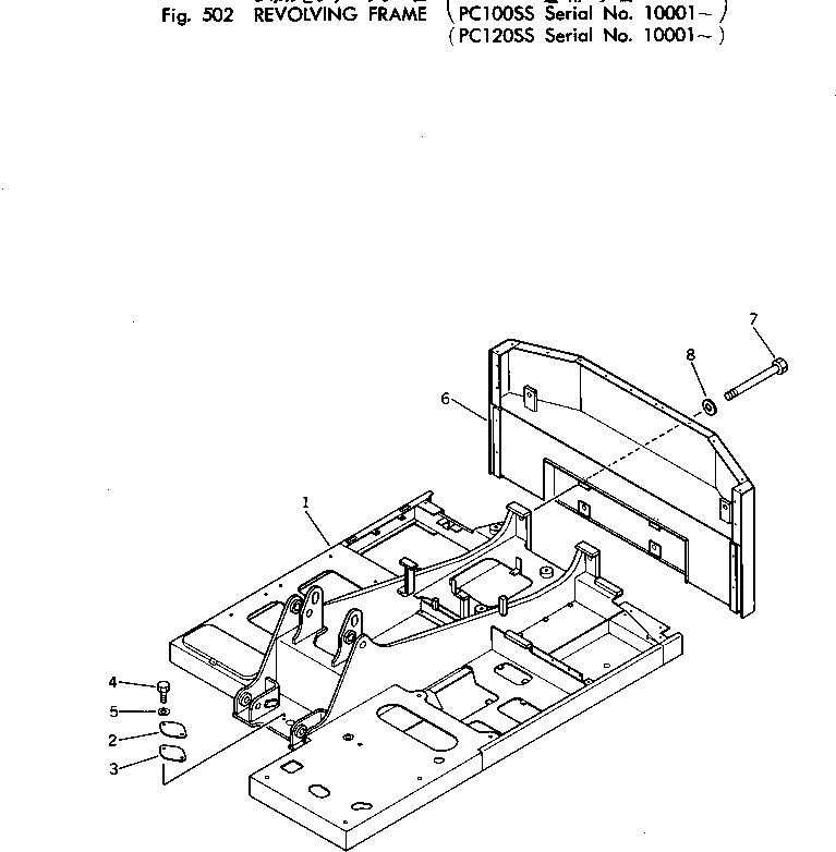 Excavators Komatsu / PC120-1 S/N 10001-UP(pc120-9c) / REVOLVING FRAME (PC120SS)(150020 : 502)