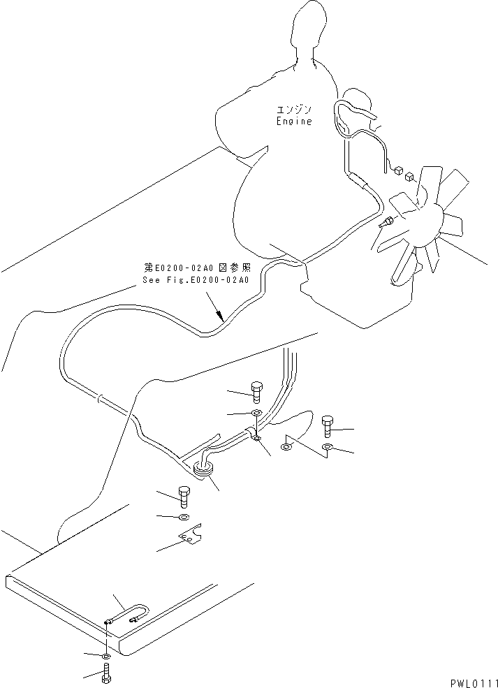 Komatsu parts book diagram for PC120-6H S/N 45001-UP: WIRING (CLAMP AND SENSOR)(#45001-53010)